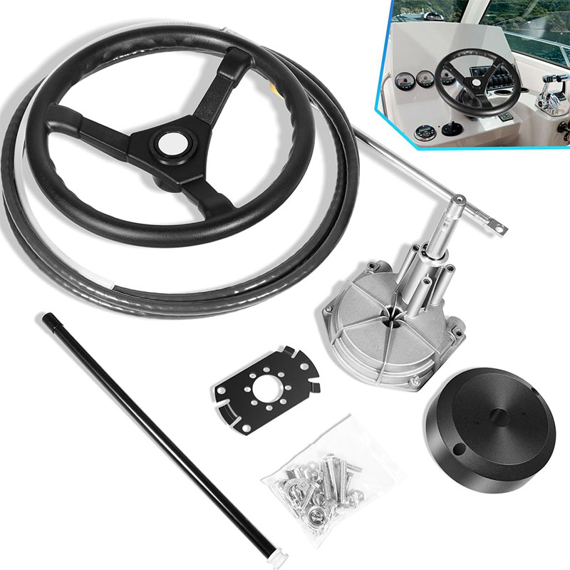 Fishing Boat Steering Wheel - Sistema di sterzo per barche, kit